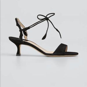 Manolo Blahnik Zouliplain Ankle-Tie Sandals